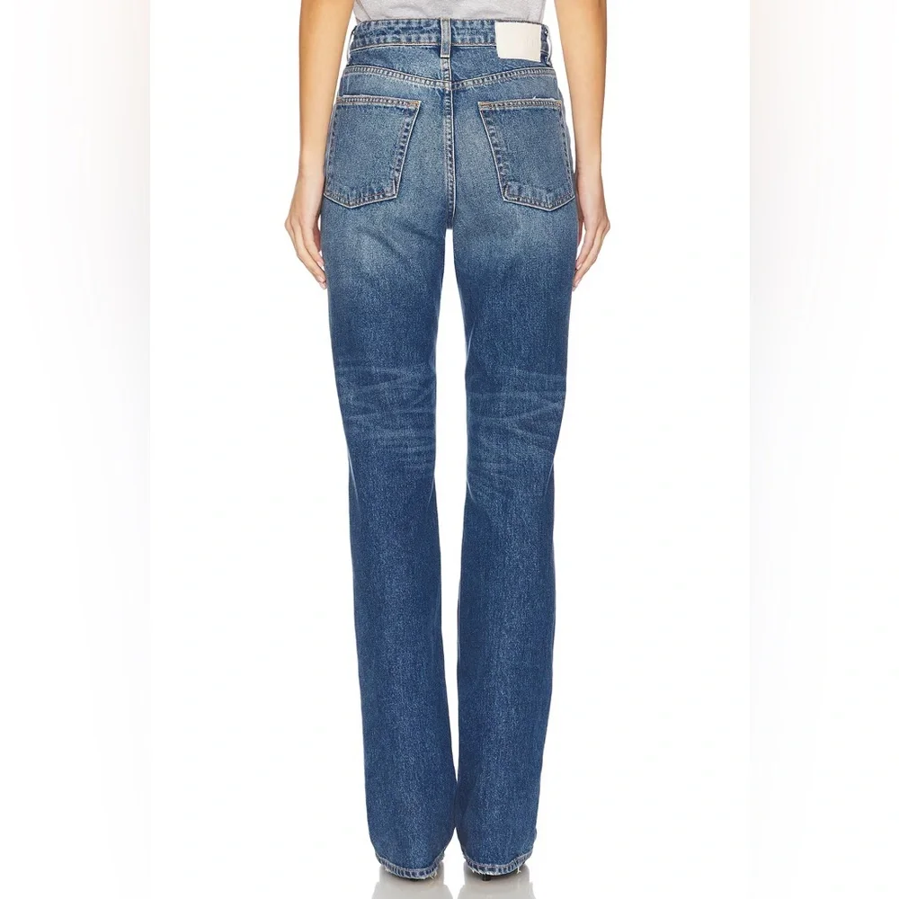 GRLFRND Blue Bootcut High-Rise Jeans